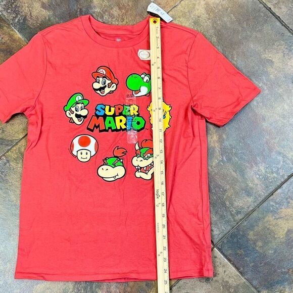 New! NWT Gap Kids Super Mario Red Tee Shirt XXL (14-16) - Picture 5 of 13